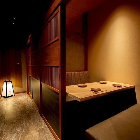 全18品コース6600円~, 全席完全個室を完備しております。