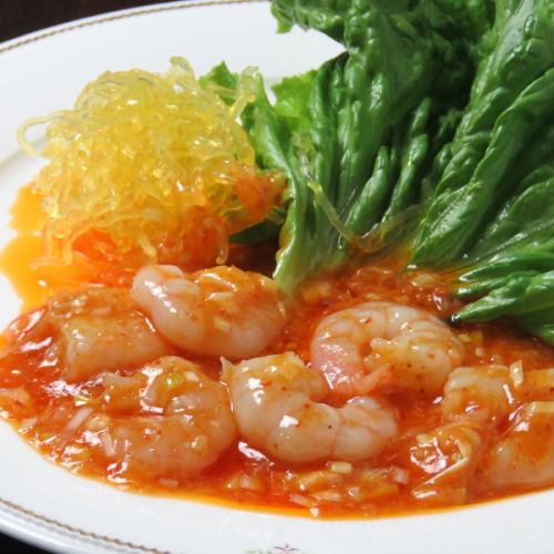 最受歡迎的多刺蝦辣椒的高級菜單
