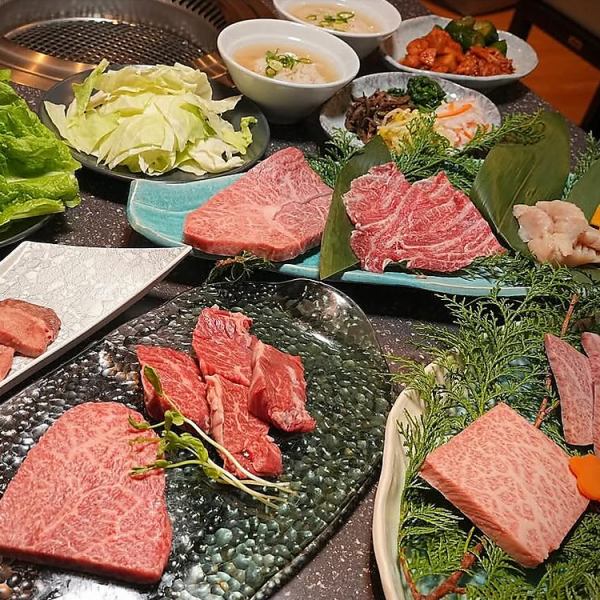【お祝い宴会コース】A5黒毛和牛霜降り肉・特選クリステーキなど全16品！誕生日やお祝いに。