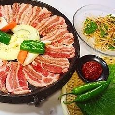 ☆Our No. 1 most popular ☆120-minute all-you-can-eat course with samgyeopsal and pancakes, total of 11 items, 3,500 yen