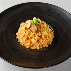 Garlic rice at a chicken restaurant