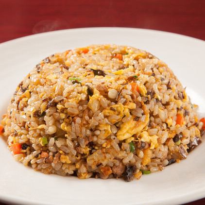 Sichuan Yasai and ground beef fried rice