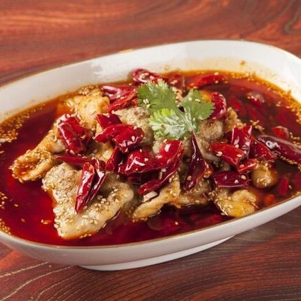 Authentic Sichuan spicy boiled fish