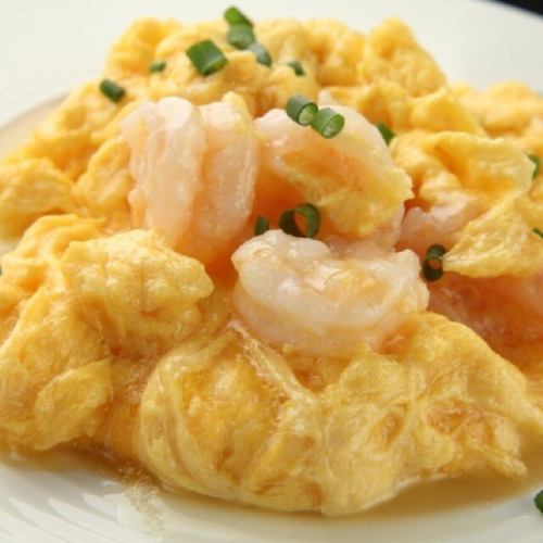 Stir-fried shrimp and eggs