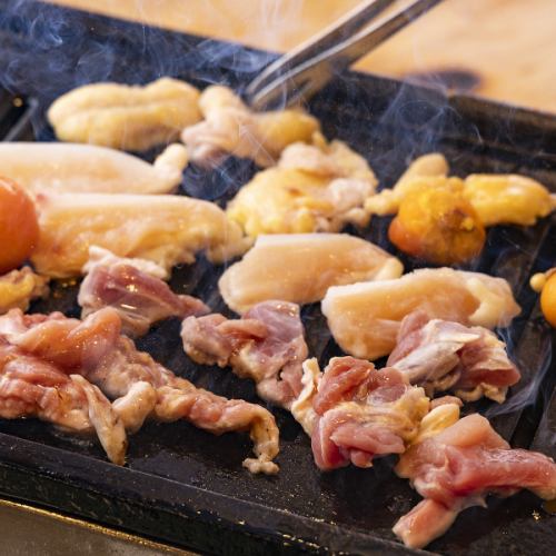 セルフで味わう"鶏焼き"