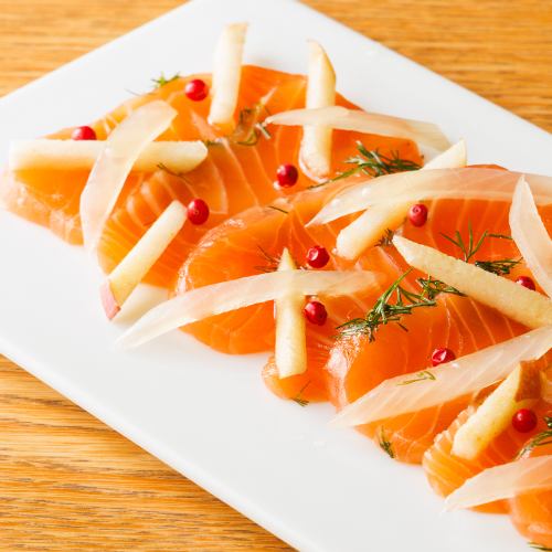 Homemade Marinated Raw Salmon