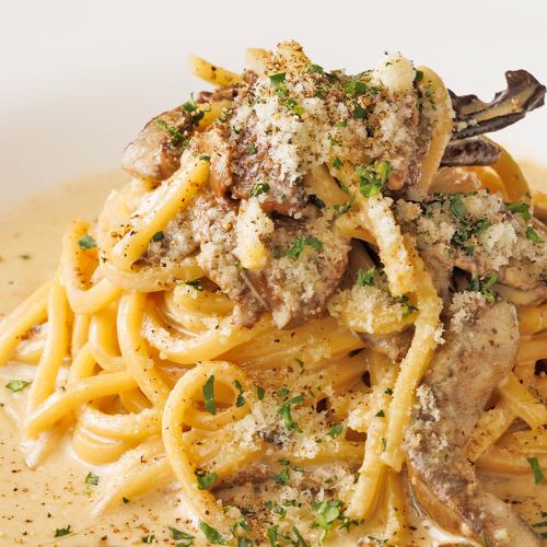 Porcini mushrooms and mascarpone cream