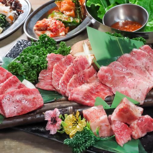 ◆100分鐘烤肉無限量暢吃◆ 更奢華！超滿足！ ！ 【特選和牛套餐】<共100道菜> 5,478日圓（含稅）
