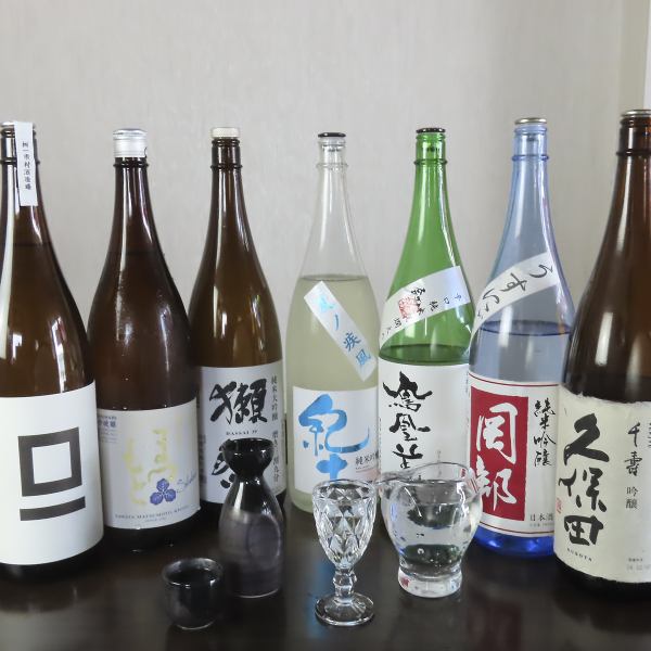 定番～他では見かけない珍しい銘柄も豊富な『日本酒』