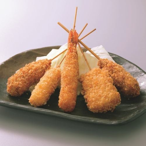 串カツ盛り合せ