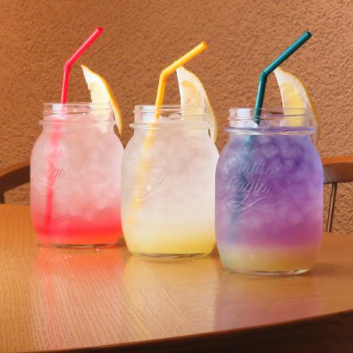 We recommend colorful homemade lemonade ♪