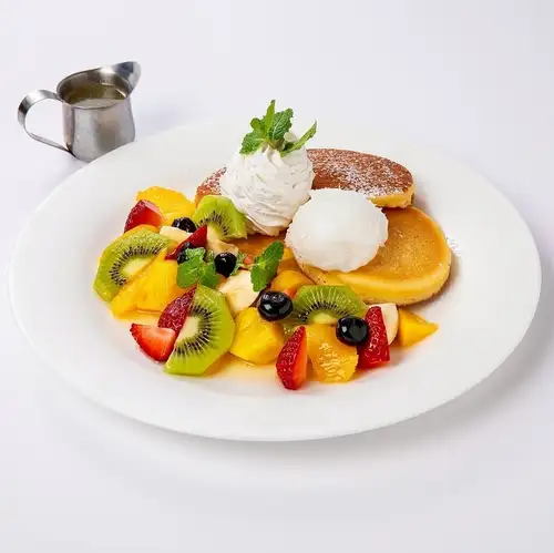 パンケーキフルーツ＆レモンソース