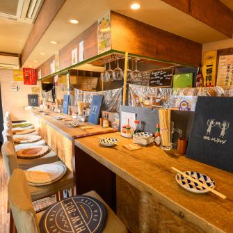 [Popular counter seats ☆] Our popular counter seats are ideal for one person or for dates.You can spend a relaxing time in the stylish atmosphere of the store ♪ Please feel free to come!