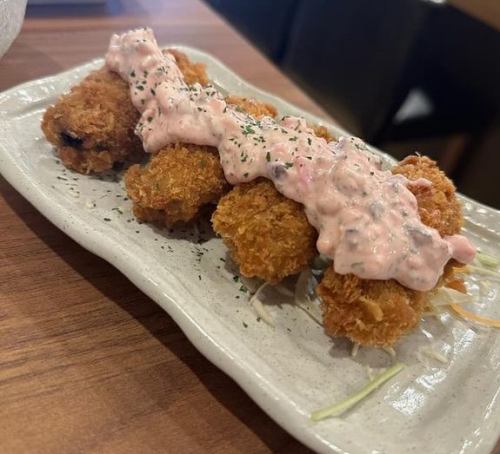 Fried oysters (with homemade tartar sauce)