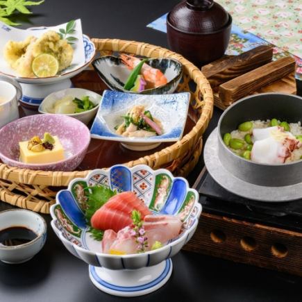 【四季を感じ、旬を味わう】季節の花かご御膳 ーディナー