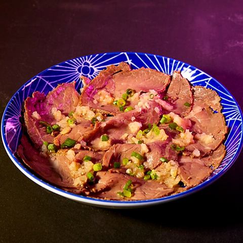 ローストビーフ　葱ポン酢がけ