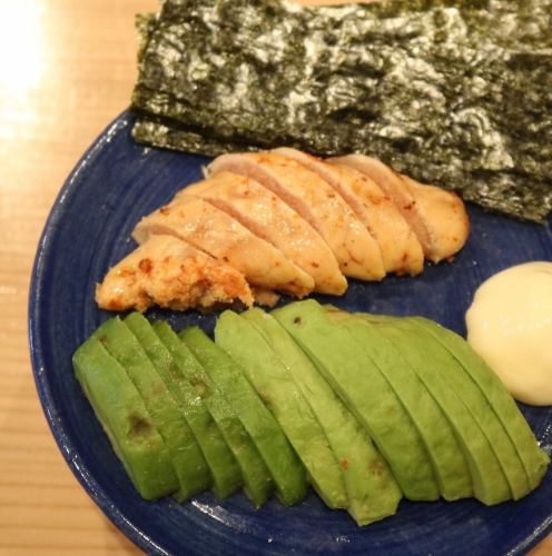 炙り明太とアボカド