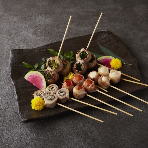 [Vegetable roll skewers] 5 skewers assorted