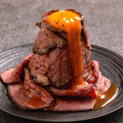 [Small size] Roast beef tower with sea urchin sauce