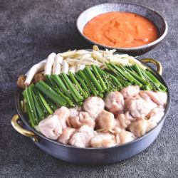 明太とろろもつ鍋