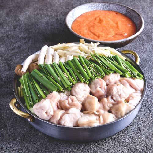 明太とろろもつ鍋