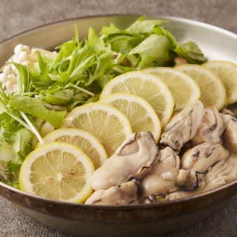 [Aoiya Course] Perfect for various banquets! Luxurious main course: Oyster lemon hot pot or pork shabu-shabu♪ 2-hour all-you-can-drink, 10 dishes, 4000 yen