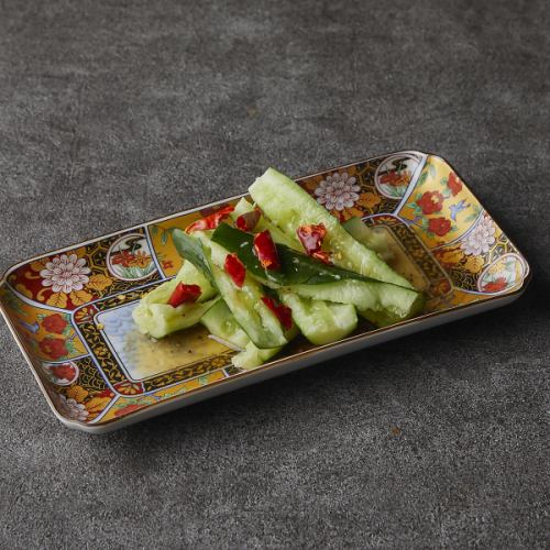 たたき胡瓜の塩だれ