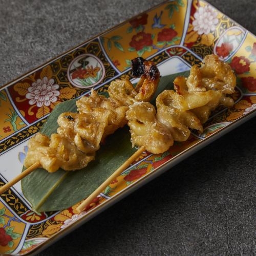 【焼き串】鶏皮串(塩・たれ)