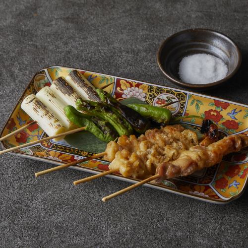 【焼き串】串焼き盛合わせ 5本(塩)