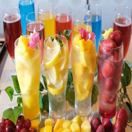 最多5小时 ☆ 仅限周日至周四・无限畅饮套餐（含啤酒）1,980日元（含税）☆