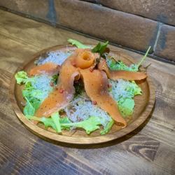 Smoked Treasure Salmon Carpaccio