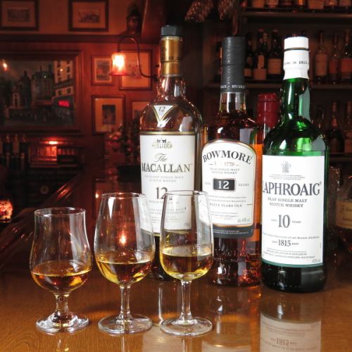[Various types of whiskey recommended by the master]