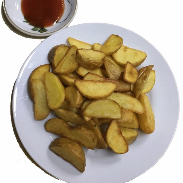 French fries (with skin)