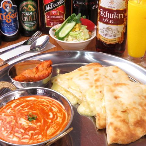 All naan dough is handmade in the store ★ Fluffy secret