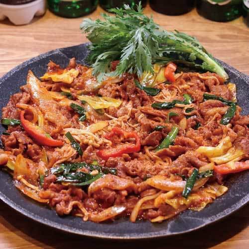 釜蓋チュムルロク(味付け豚肉焼き) 1人前