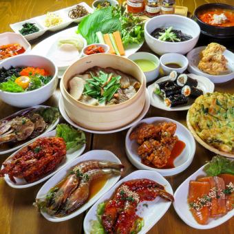 ランチ９０分制【期間限定ニューオープン価格】韓国料理食べ放題コース　 2,728円→2,178円