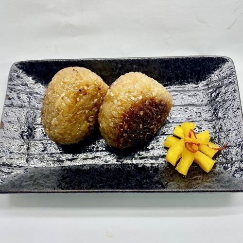 2 grilled rice balls