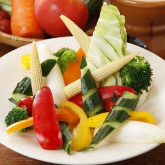 とさかオリジナル産直野菜のバーニャカウダー