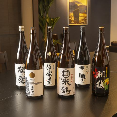 A restaurant with a sake diploma certified by the Japan Sommelier Association!