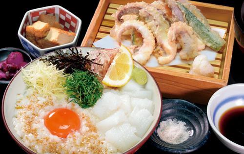 究極のイカゲソ野菜天盛セット丼[数量限定]