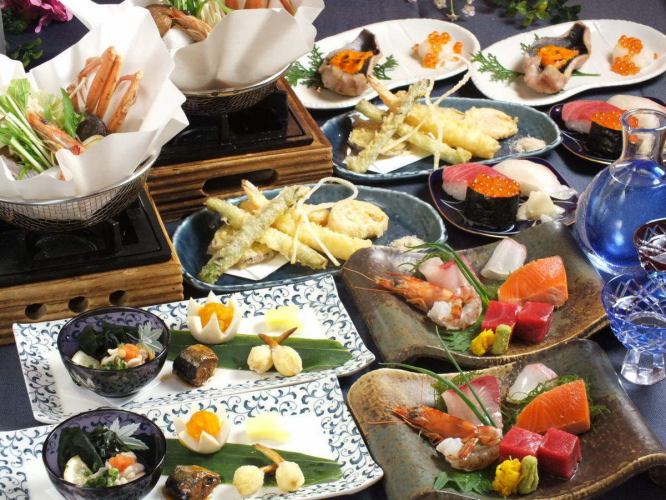 【螃蟹宴】店主定制的螃蟹套餐，7道菜品，5,000日元