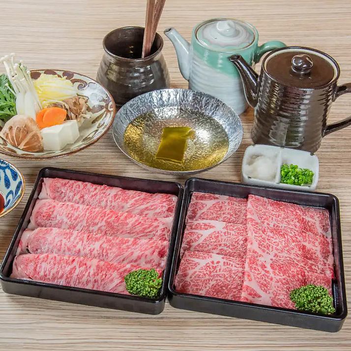 焼肉はもちろん、すき焼きやしゃぶしゃぶのランチセットもご用意