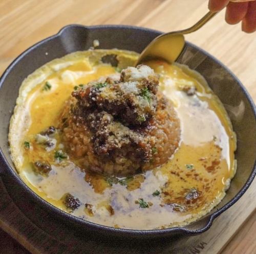 鉄板オムライス(サラダ・スープ付き)