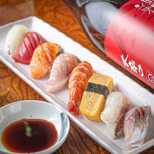 鮨職人歴３０年以上の大将が握る絶品鮨！