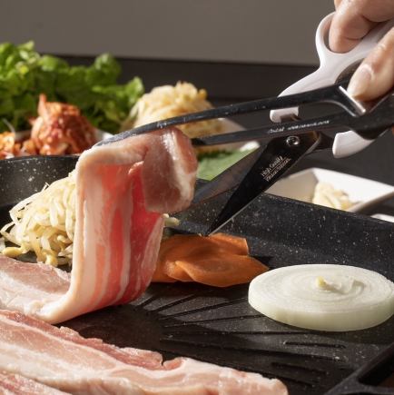 ★サムギョプサルやミニピビンパなど全7品★ノムチョアBセット お1人様3800円(税込)