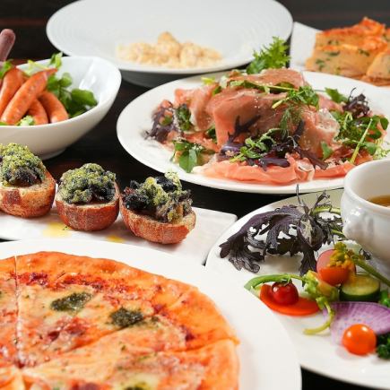 【パーティプランA】料理5品+デザート+120分飲み放題お1人様5000円※8名から貸切◎