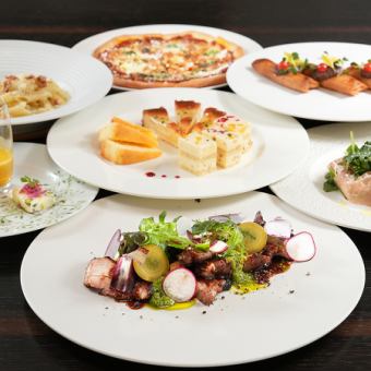 【パーティプランB】料理6品+デザート+120分飲み放題お1人様6,500円※8名から貸切◎