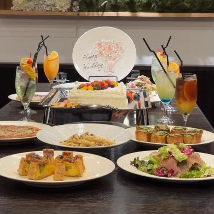【ブライダルパーティプラン】友人同士の貸切ブライダル＆2次会プランお1人様8,000円※10名-24名
