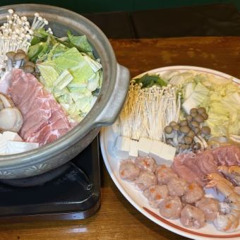 【◆冬季限定◆飲み放題90分付き】寄せ鍋コース※クーポン利用で飲み放題120分に変更可