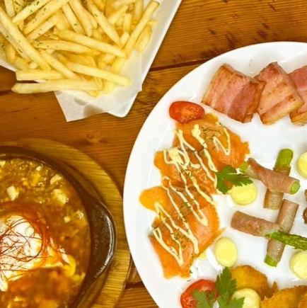 【飲み放題90分付き！】Luckのお料理おまかせコース※クーポン利用で飲み放題120分に変更可
